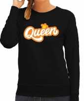 Queen koningsdag trui trui zwart dames