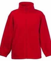Rood fleece trui jongens