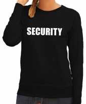 Security tekst trui trui zwart dames