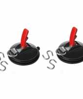 Set stuks zuignapbetruiiging ring s haken