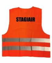 Stagiair truije hesje oranje reflecterende strepen volwassenen