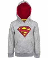 Superman capuchon trui grijs voor jongens