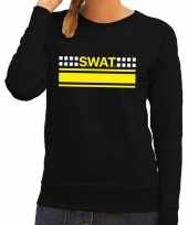 Swat team logo trui zwart dames