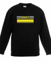 Swat team logo trui zwart kinderen