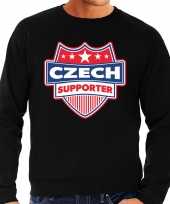 Tsjechie czech schild supporter trui zwart heren 10221181