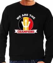 We are the champions zwarte trui trui belgie supporter ek wk heren
