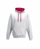 Witte trui roze capuchon dames