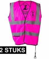X roze veiligheidstruijes party girls dames 10153843