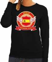 Zwart spain drinking team trui dames