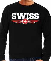 Zwitserland switzerland landen trui trui zwart heren
