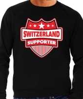 Zwitserland switzerland schild supporter trui zwart he